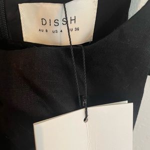NWT DISSH BLACK LINEN JUMPSUIT